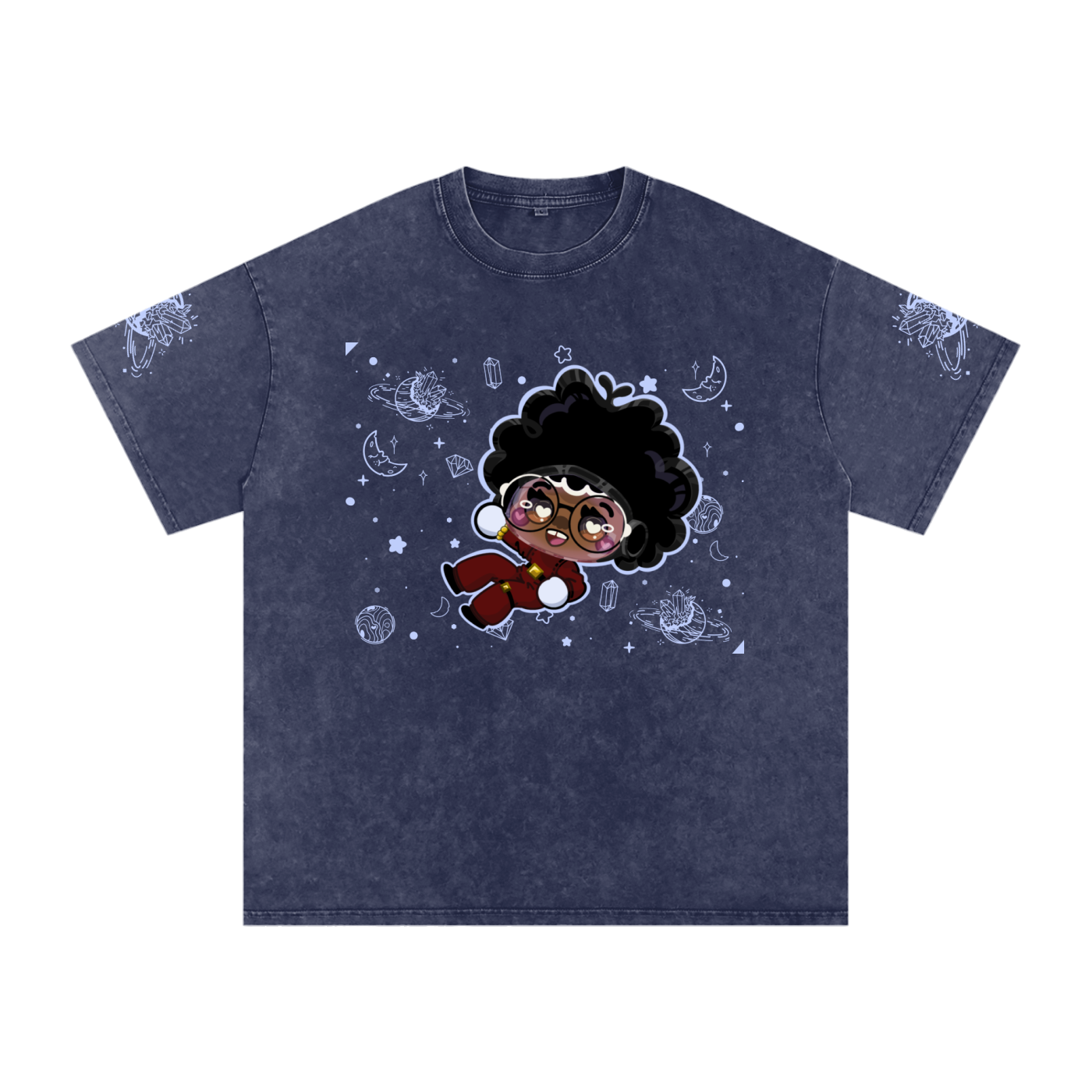 Reach4TheStars®-Snow Washed Oversized Cotton T-Shirt