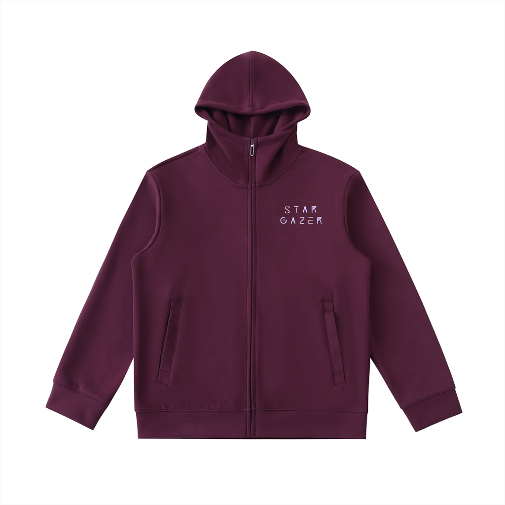 StarGazer® Essential Heavyweight High Neck  Zip-Up Hoodie