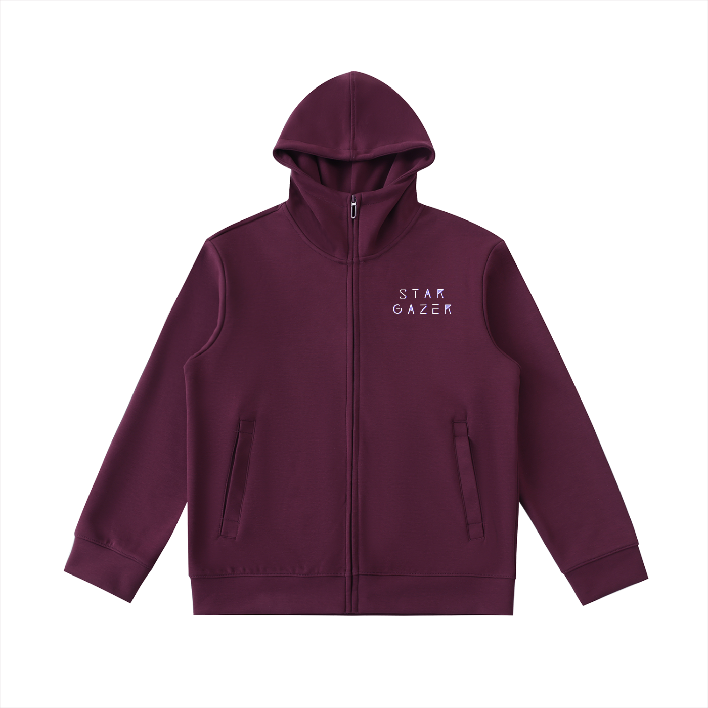 StarGazer® Essential Heavyweight High Neck  Zip-Up Hoodie