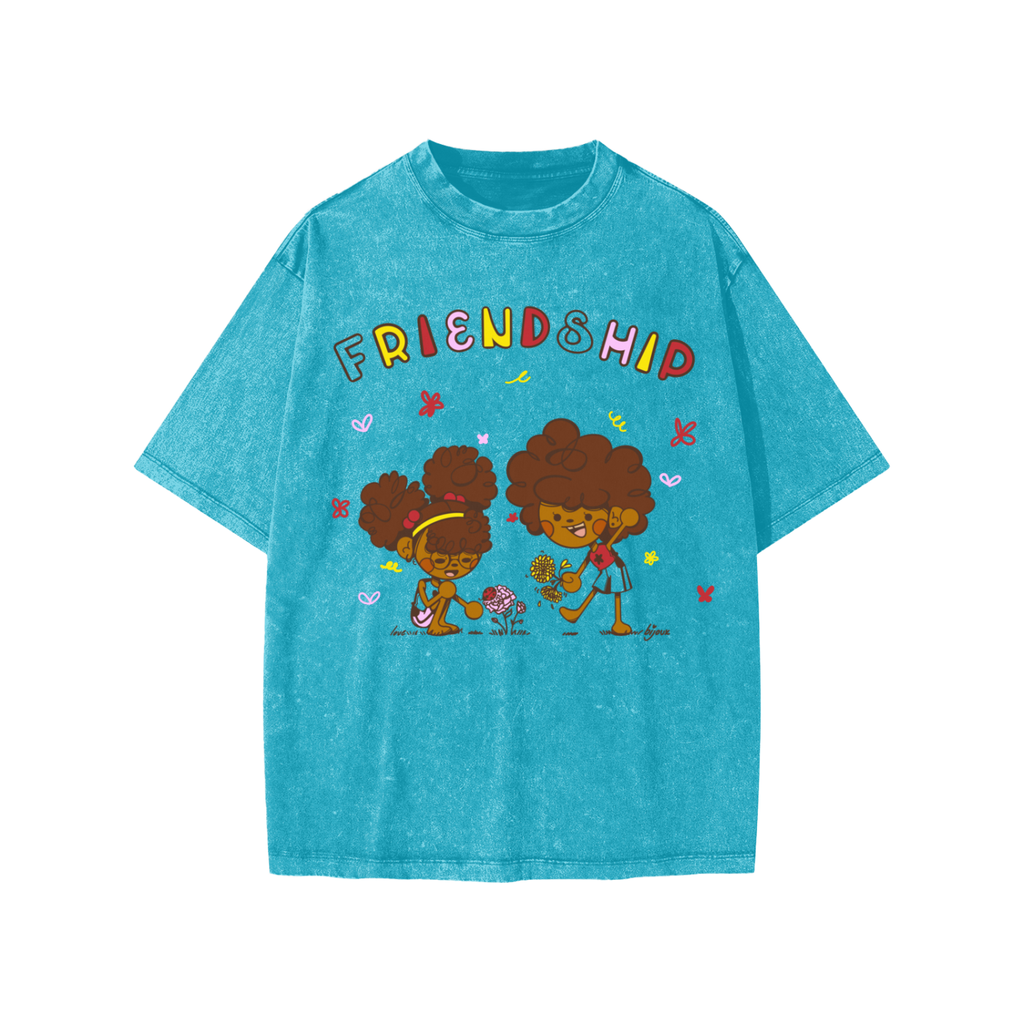 FRIENDSHIP- Snow Washed Kids T-Shirt