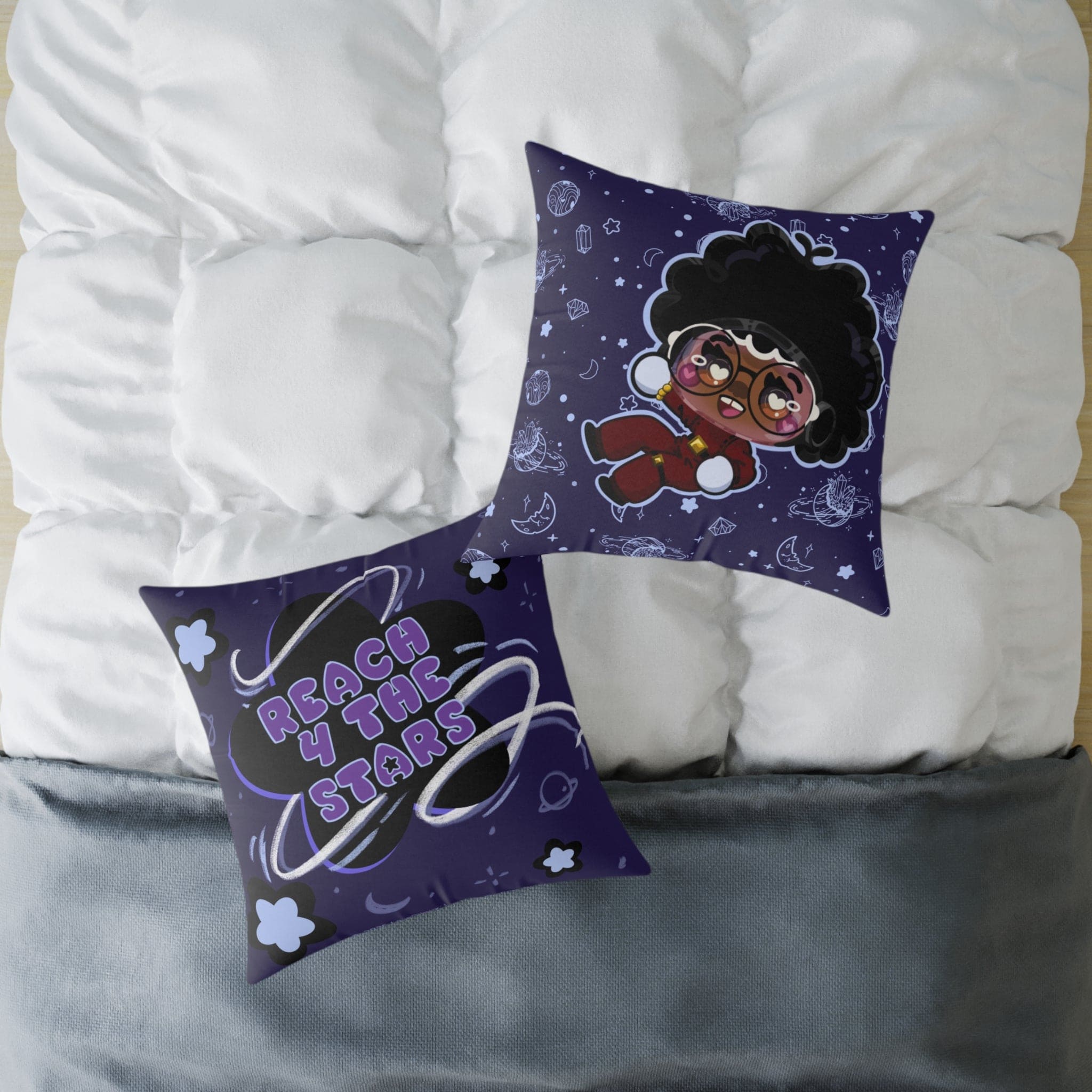 Reach4TheStars®-Square Pillow (Quasar)