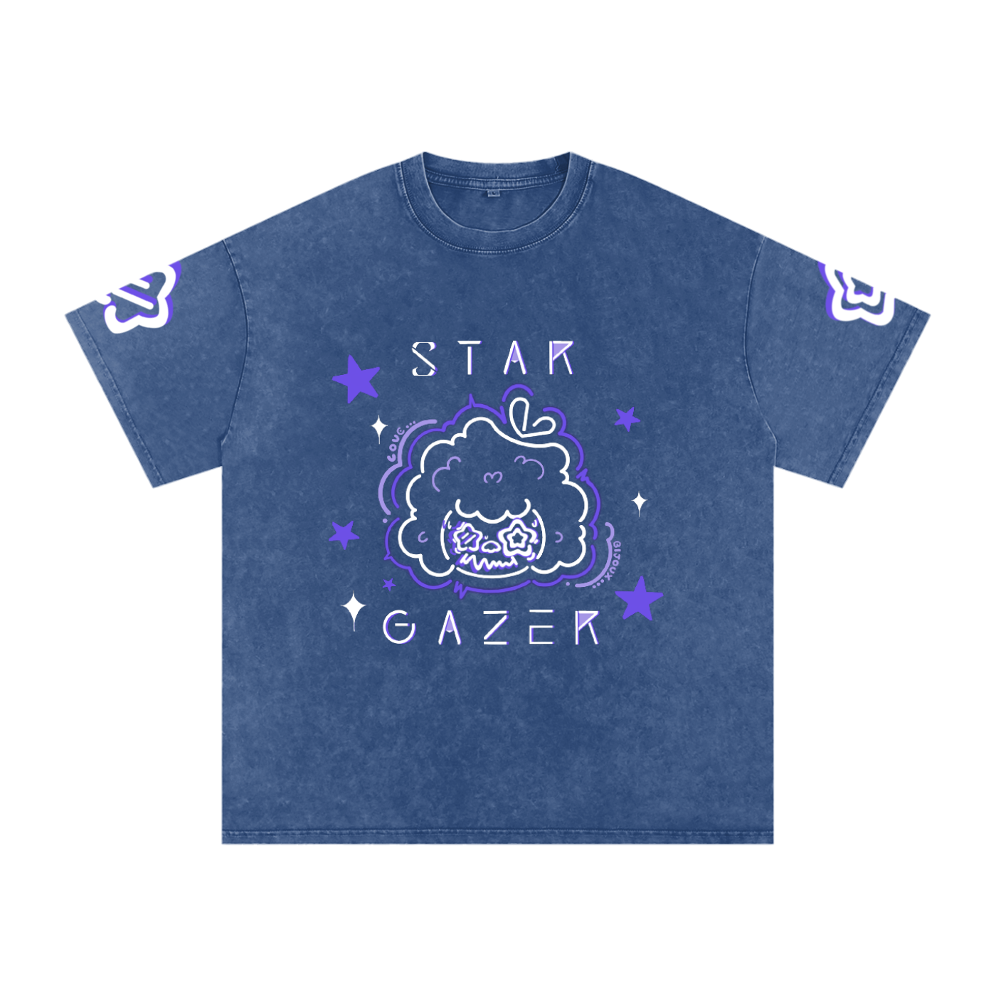 StarGazer®-Snow Washed Oversized Cotton T-Shirt