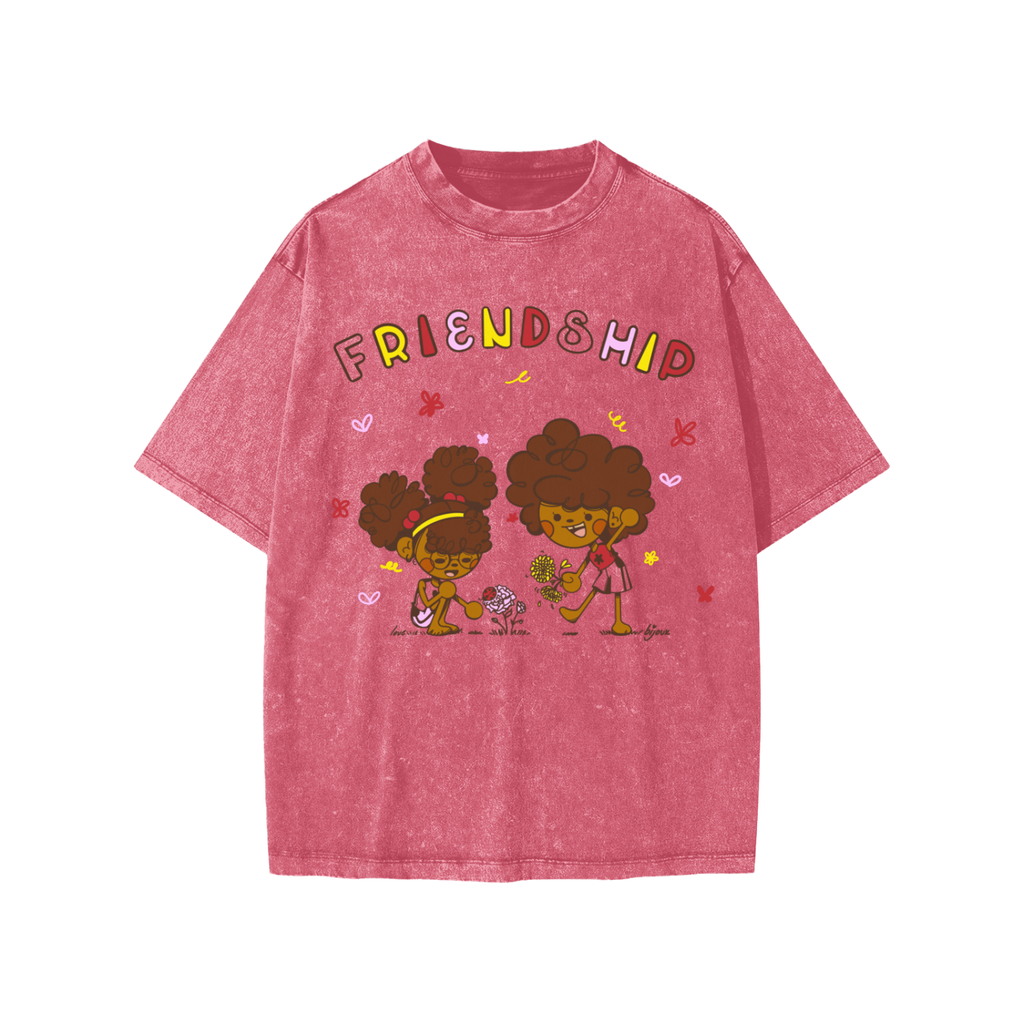 FRIENDSHIP- Snow Washed Kids T-Shirt