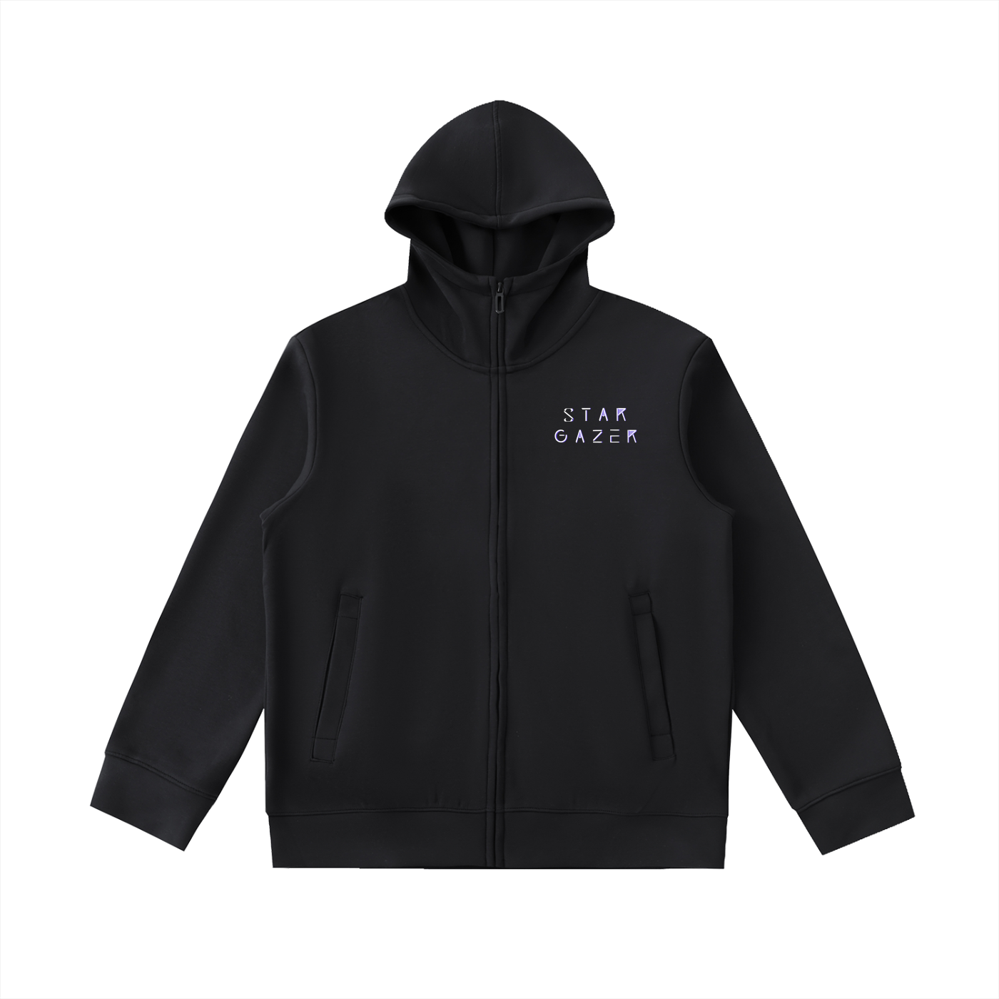 StarGazer® Essential Heavyweight High Neck  Zip-Up Hoodie