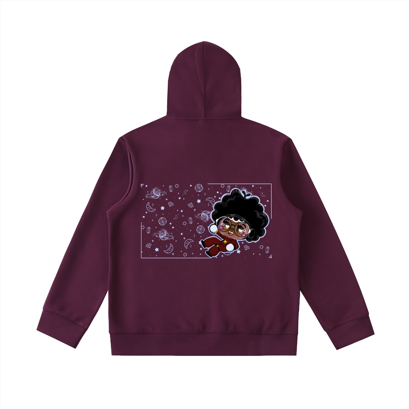 Reach4TheStars® Essential Heavyweight High Neck  Zip-Up Hoodie