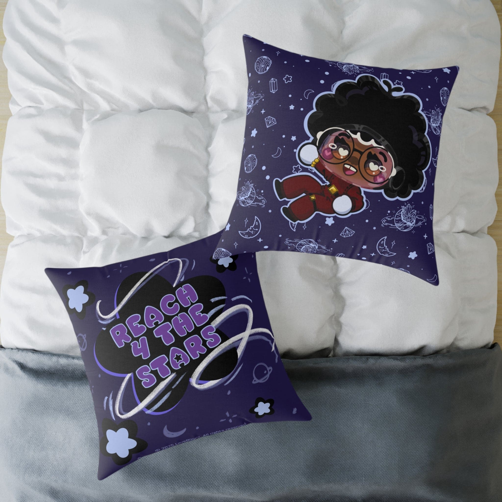 Reach4TheStars®-Square Pillow (Quasar)