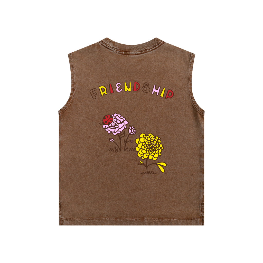 FRIENDSHIP- Snow Washed Kids Tank Top