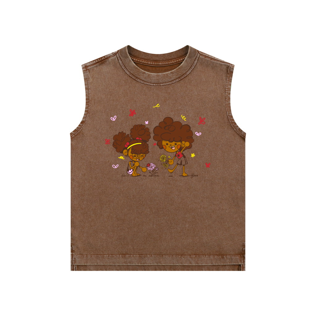 FRIENDSHIP- Snow Washed Kids Tank Top