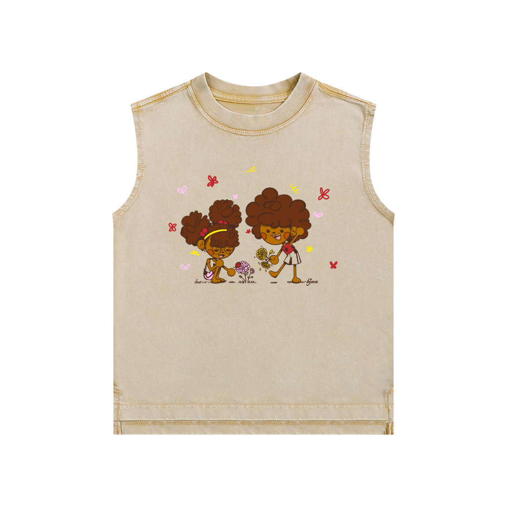 FRIENDSHIP- Snow Washed Kids Tank Top