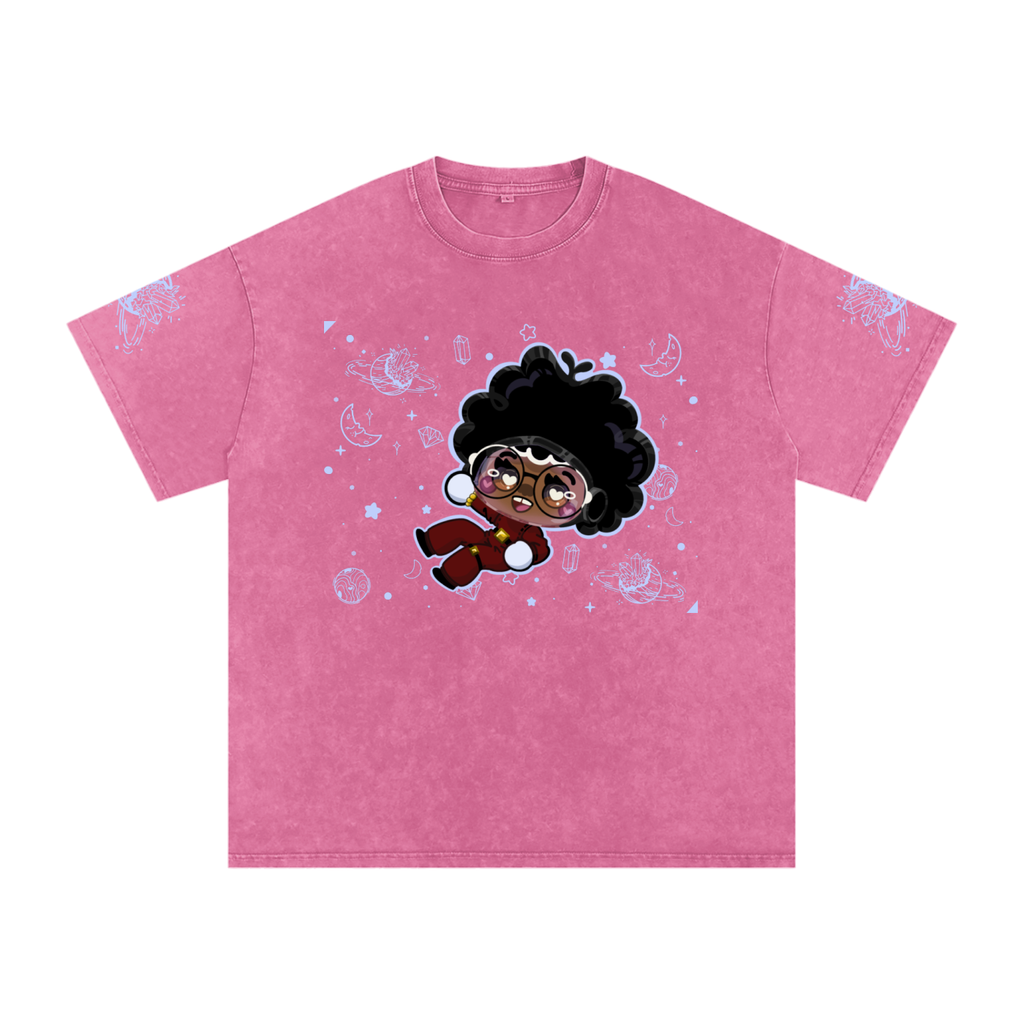 Reach4TheStars®-Snow Washed Oversized Cotton T-Shirt