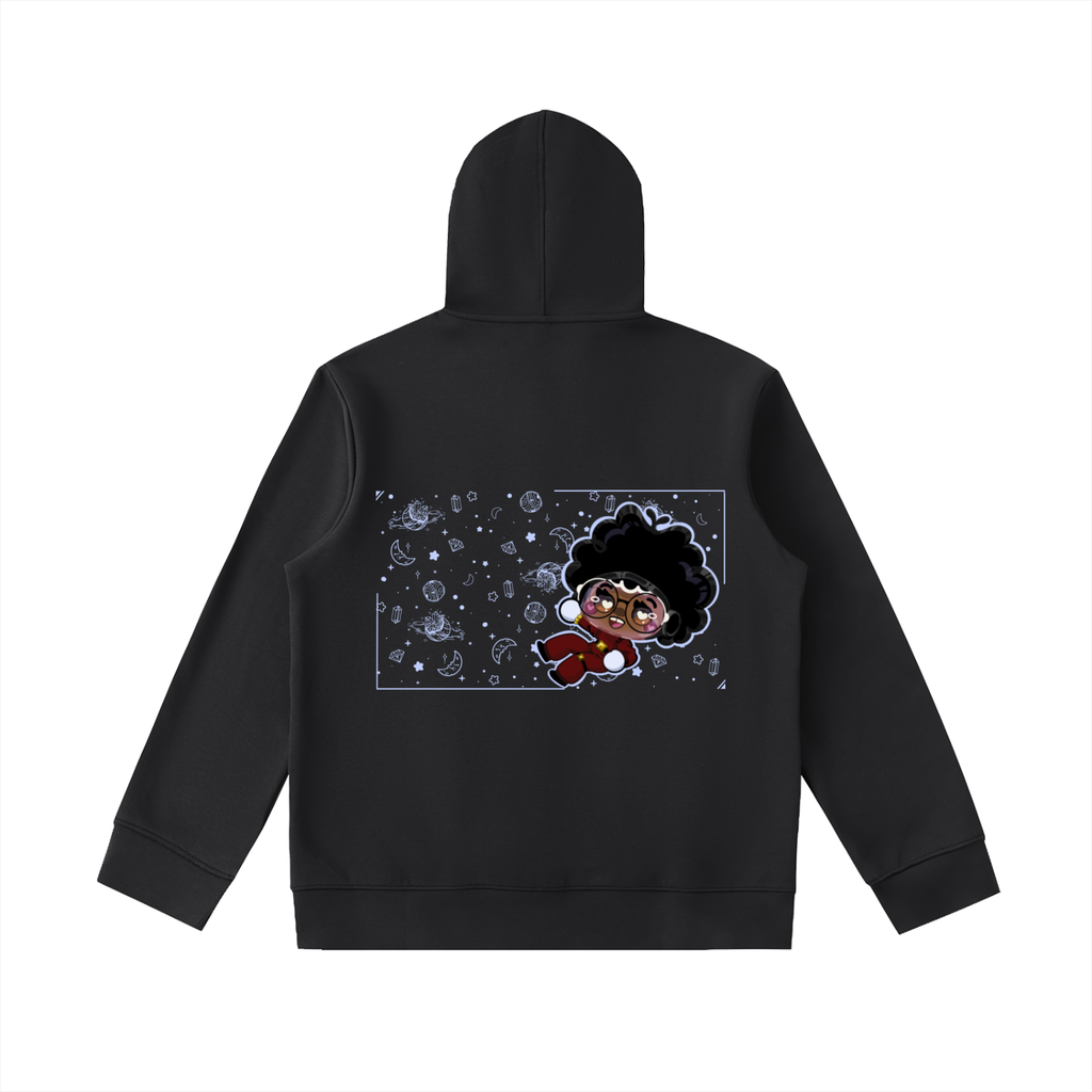 Reach4TheStars® Essential Heavyweight High Neck  Zip-Up Hoodie