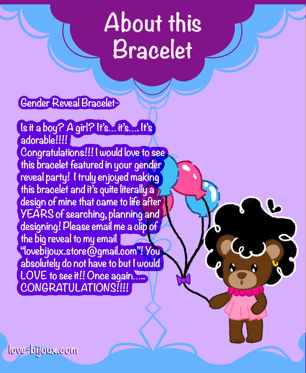 Gender Reveal Bracelet