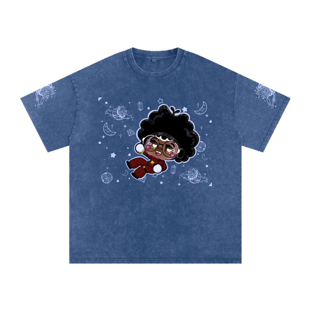Reach4TheStars®-Snow Washed Oversized Cotton T-Shirt