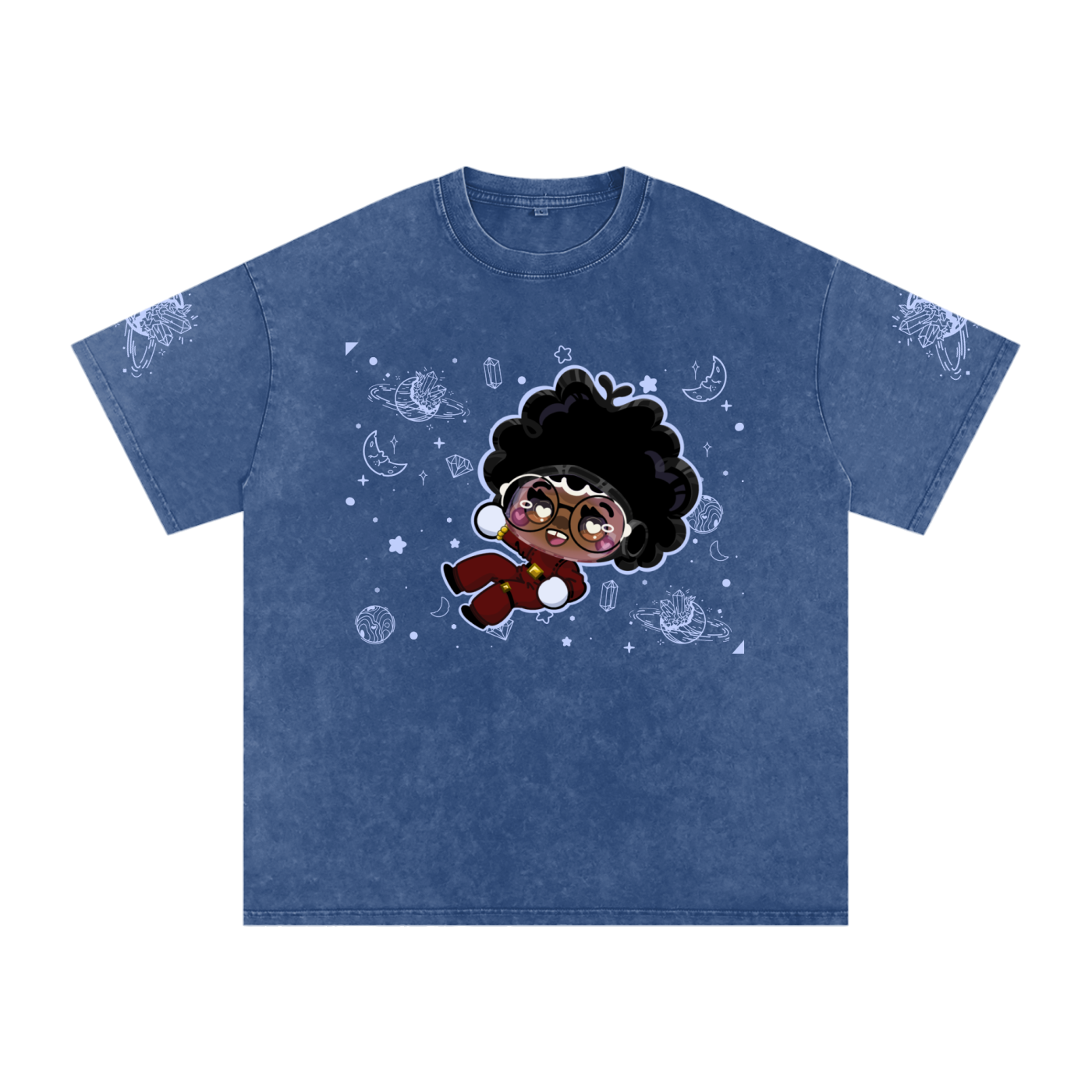 Reach4TheStars®-Snow Washed Oversized Cotton T-Shirt