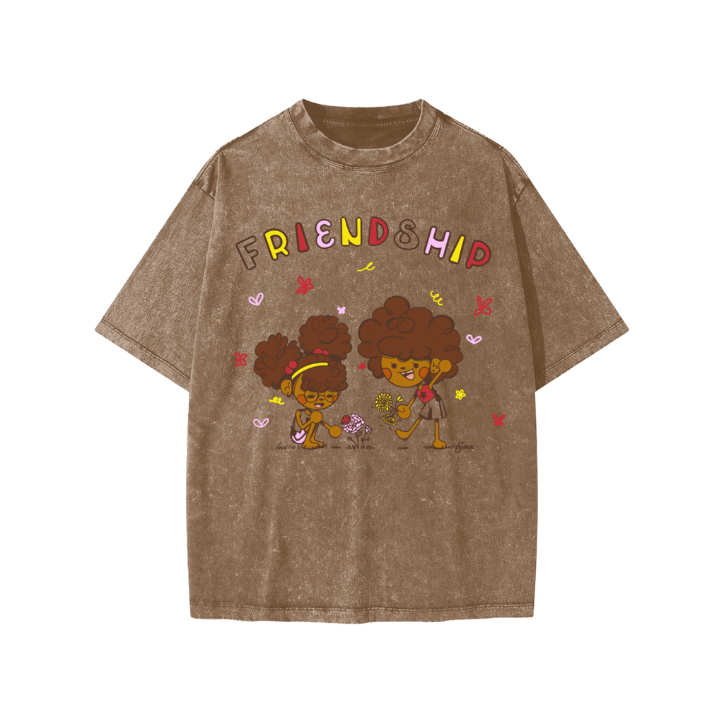 FRIENDSHIP- Snow Washed Kids T-Shirt