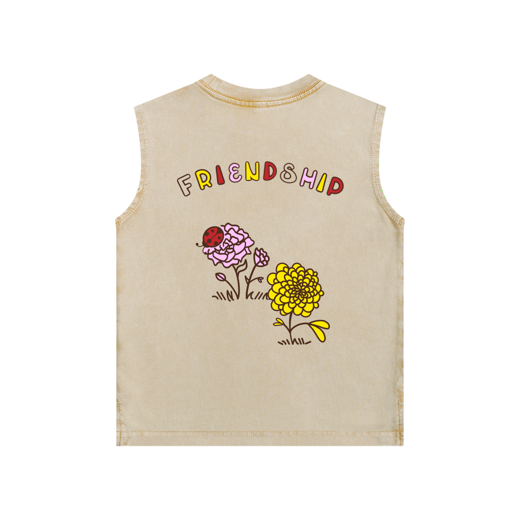 FRIENDSHIP- Snow Washed Kids Tank Top