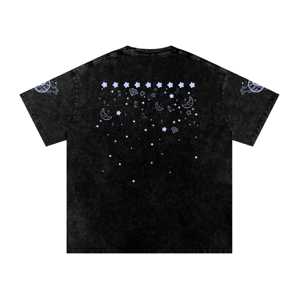 Reach4TheStars®-Snow Washed Oversized Cotton T-Shirt