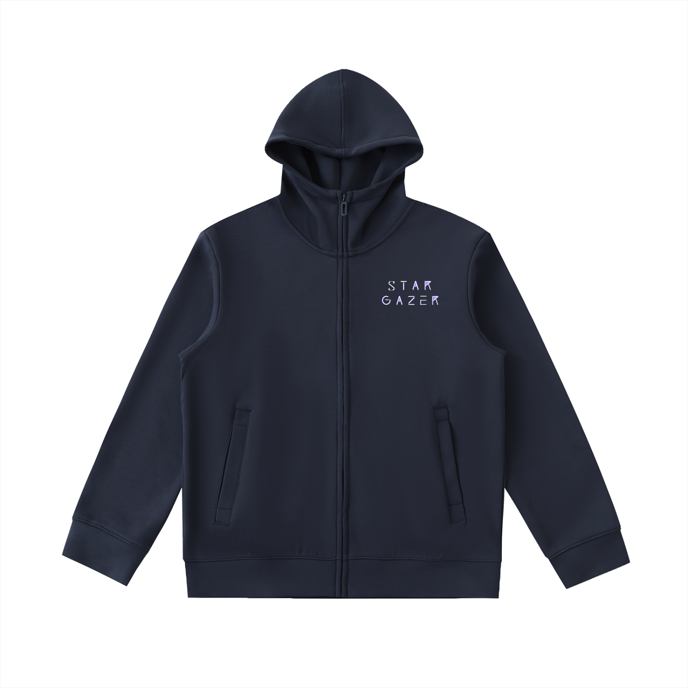StarGazer® Essential Heavyweight High Neck  Zip-Up Hoodie