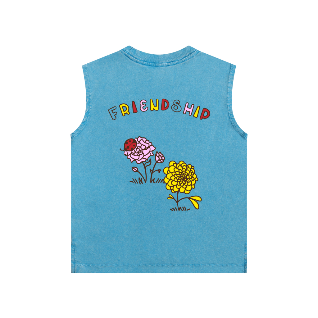 FRIENDSHIP- Snow Washed Kids Tank Top