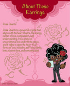Golden Rose Earrings - Love Bijoux
