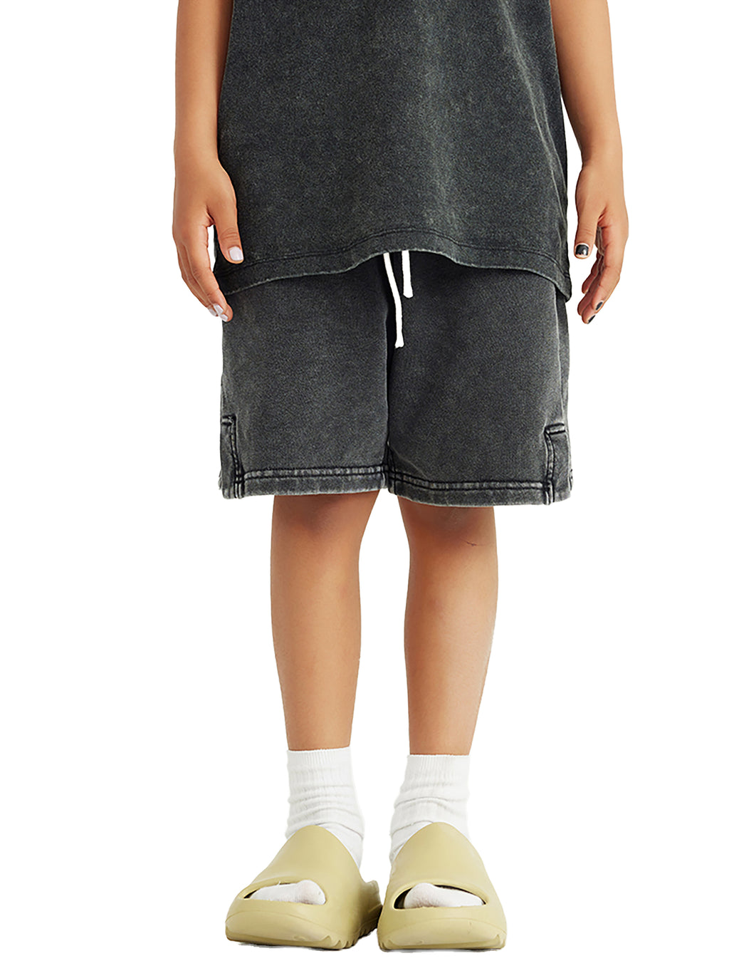 FRIENDSHIP- Snow Washed Kids Shorts