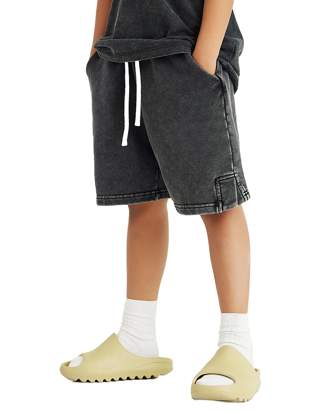 FRIENDSHIP- Snow Washed Kids Shorts